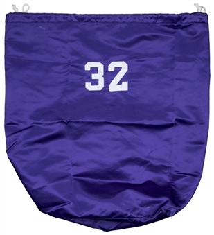 Magic Johnson Team Issued LA Lakers Laundry Bag (Meza LOA)